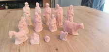 Konvolut 13 Krippenfiguren Terrakotta