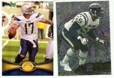 2012 Topps Football 1996 Fleer Metal ~ San Diego Chargers Team Set ~ NrM