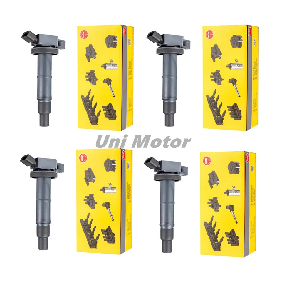 4件装原始设备制造商NGK点火线圈90919-02243适用于丰田RAV4 2002-2003 2.4L U5052 — 第 2/4 张图片