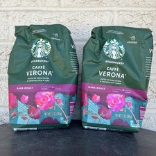 2 Starbucks Caffe Verona Ground Coffee 12 Ounce Bags Premium Coffee - Exp 5/26