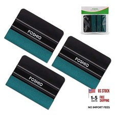 Vinyl Wrap Squeegee 4 Inch with Micro Fiber Suede 3PCS Black Felt squeegee