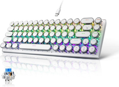 65% Wired Mechanical Gaming Keybaord, Compact 68 Keys Mini Keyboard with Arrow K