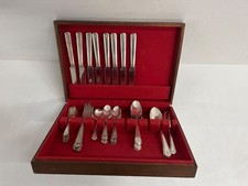 SENATE Silver-Plate 48pc Flatware Set in Chest