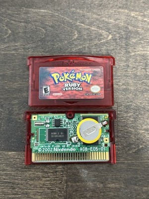 Pokemon Ruby Version (Nintendo Game Boy Advance, 2003) GBA Authentic New Battery