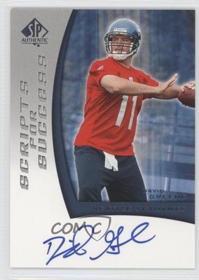 2005 SP Authentic Scripts for Success David Greene #SS-DG Rookie Auto RC 1s7