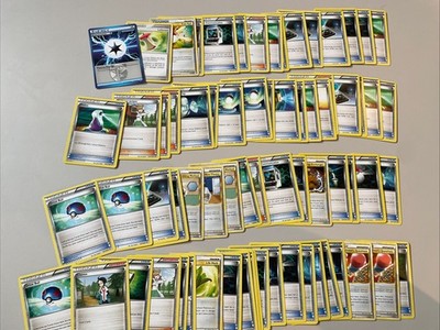 x70 Vintage Pokemon Karten Schwarz Weiß/Herz Gold Ära Trainer