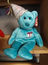 Ty Beanie Baby - DECEMBER the Birthday Teddy Bear 9"  Stuffed Animal Toy