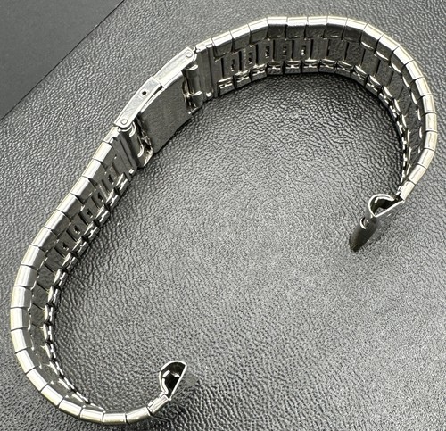 Vintage Stelux Fit Bulova Accutron S/S Watch Metal Band Bracelet 18 mm NOS BU-90 - Bild 9 von 11