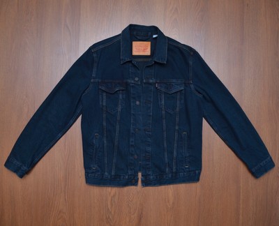 Dark Blue Indigo Trucker Denim Jacket 