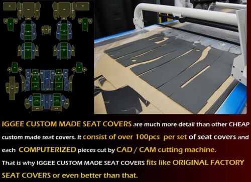for SCION TC SEAT COVERS 2005-2010 IGGEE S.LEATHER CUSTOM FIT 2 FRONT 13 COLORS - Picture 6 of 16