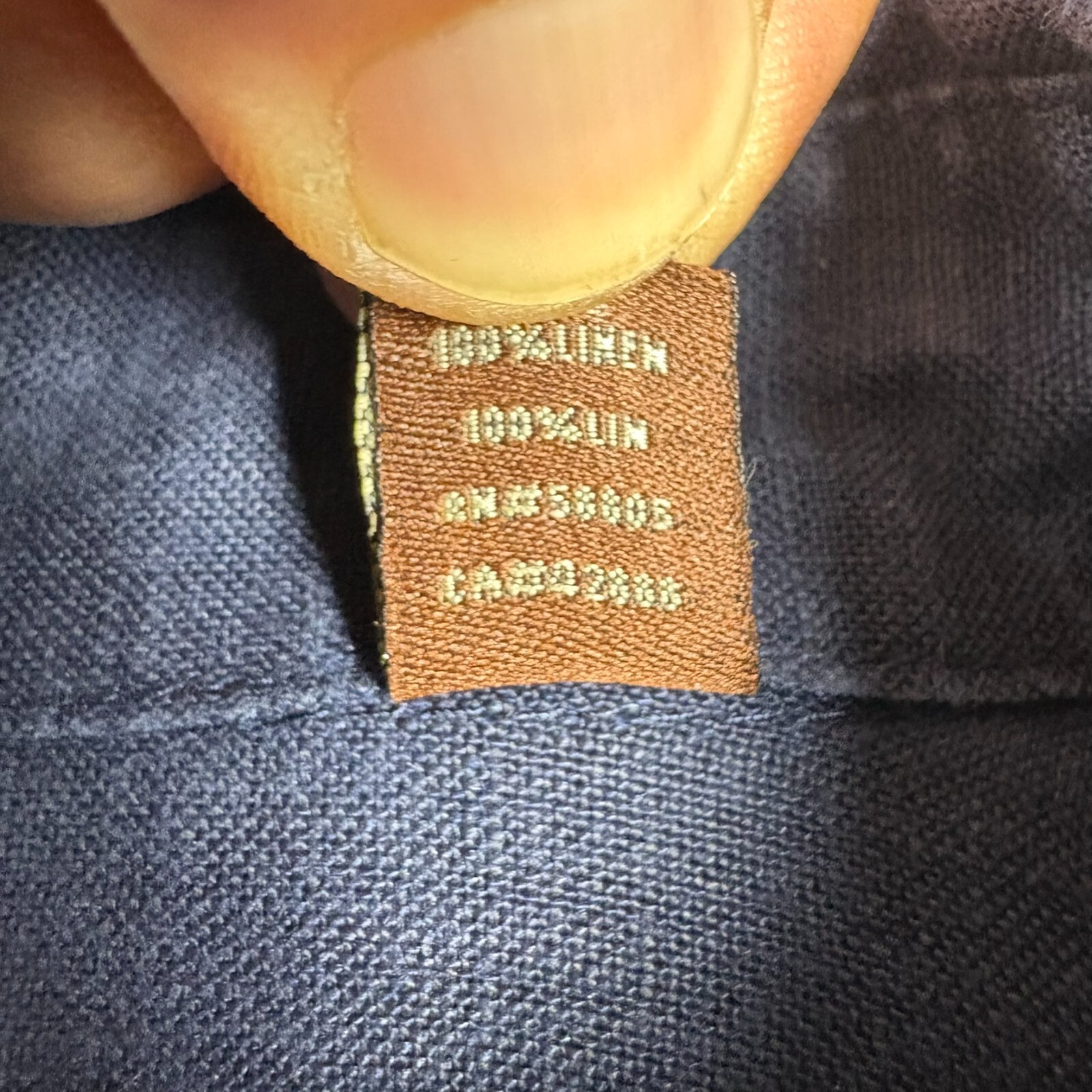 Oak Hill Men's Shirt 2XL 2XB Long Sleeve 100% Linen Blue Solid Blue Relaxed Fit