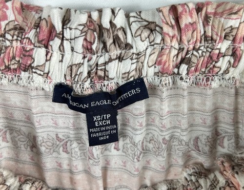 Tuta scorrevole senza spalline stampa floreale paisley tasche American Eagle taglia XS/TP - Foto 8 di 11