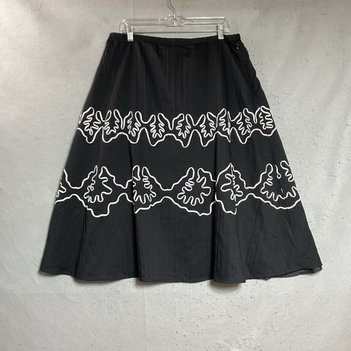Napa Valley Skirt Womens PXL Black Midi Work Capsule Coastal Petite Extra Large