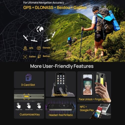Ulefone Armor24, 12 GB + 256 GB, teléfono resistente, huella digital lateral, 22000 mAh, 6,78 pulgadas - Imagen 16 de 16