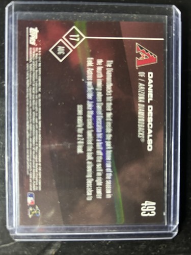 2017 Topps Now #493 Daniel Descalso Arizona - Picture 2 of 2