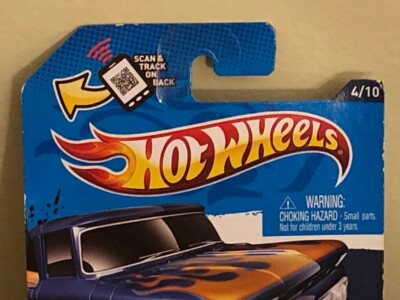 2012 Hot Wheels #154 Heat Fleet 4/10 CUSTOM '62 CHEVY Blue - NEW