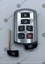2 Toyota H Chip Key + Remote Fob for Sienna 2014-2017 6B + SET UP TOOL
