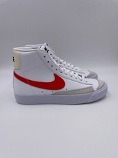 Nike Blazer Mid 77 White Picante Red Suede Vintage Sneakers Womens DA4086-110