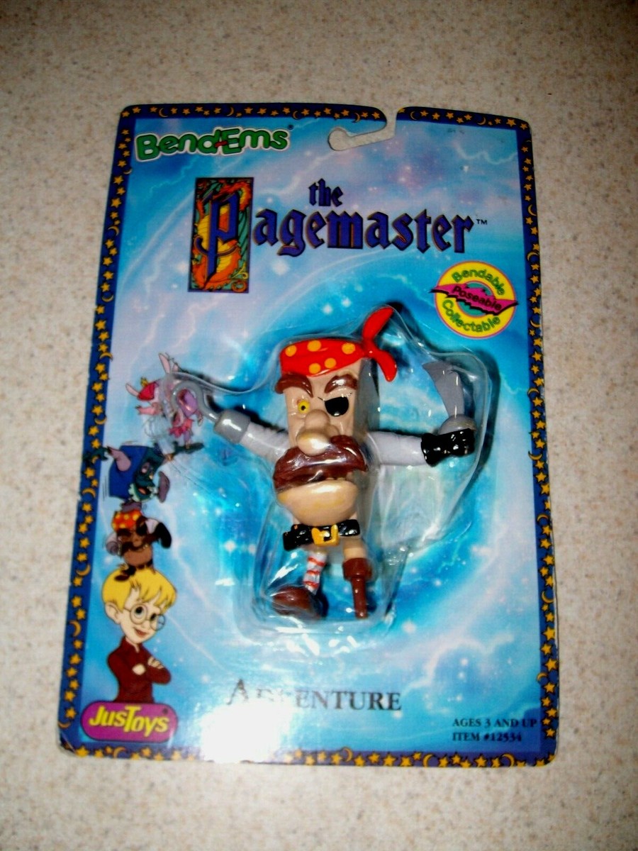 Justoys Bendems 1994 The Pagemaster Adventure Book Pirate Figure