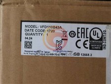 1PCS NEW Delta Inverter VFD110B43A 380V 11KW