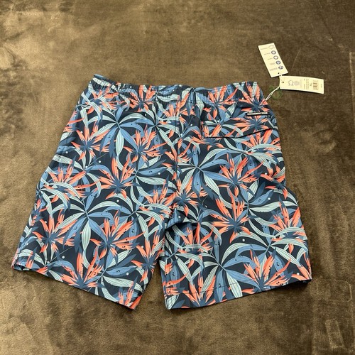 Southern Tide Swim Shorts Youth Extra Large Blue Red Floral Quick Dry Beach NEW - Picture 2 of 12