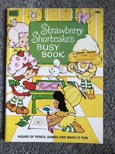 Vintage Strawberry Shortcake Coloring Book: Busy Book 1982 