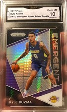 Kyle Kuzma Rookie Card Prizm Emergent Hyper Refractor SP 2017-18 Gem Mint 10 RC