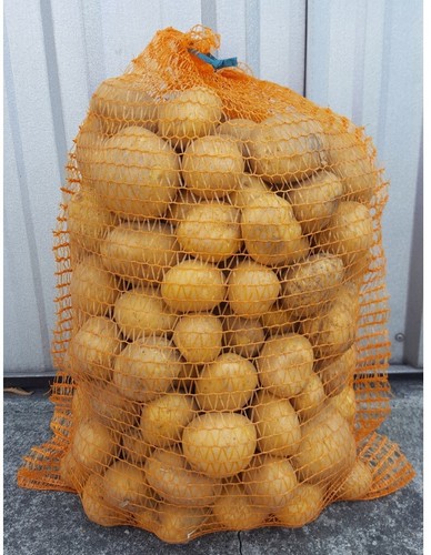 10X SACCO A RETE 42x60cm 15kg plastica PATATE FRUTTA VERDURA sacchi castagne - Foto 2 di 2