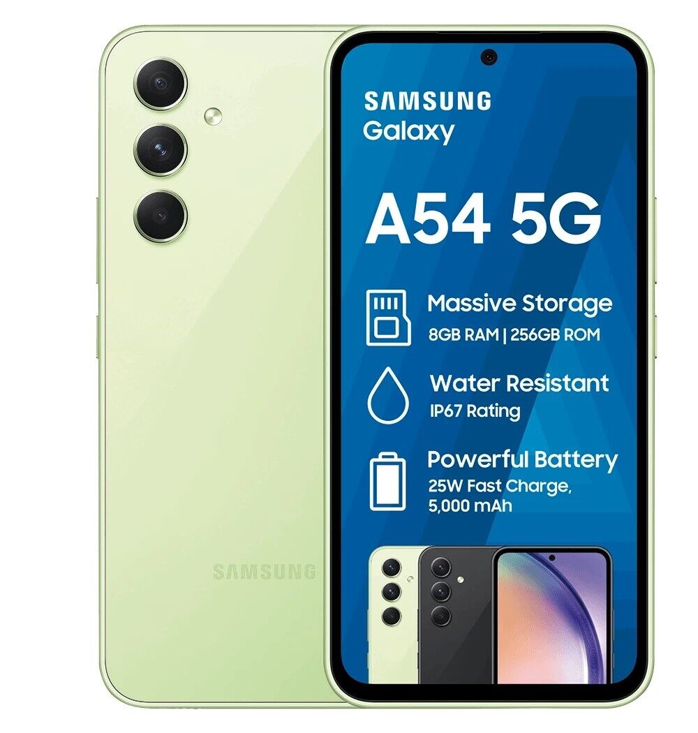 Samsung Galaxy A54 5G 256GB 8GB RAM SM-A546E/DS (FACTORY UNLOCKED) 6.4 50MP