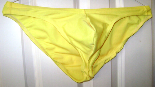 A Rare N2N yellow swim bikini, with N2N logo on rear, THIS IS A RARE FIND! MED. - Picture 2 of 5