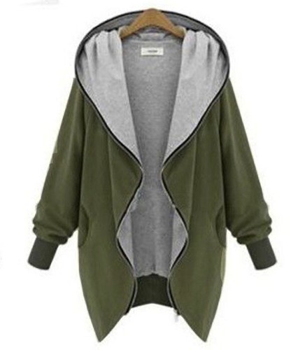 Boyfriend Women Oversize Zip UP Jacket Long Coat Hoodie Cardigan Blazer Plus - Picture 3 of 3