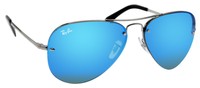 Ray Ban Rb3449 004 Gunmetal Frame Blue 59mm Lens Sunglasses on sale Ray Ban Rb3449 004 Gunmetal Frame Blue 59mm Lens Sunglasses on sale