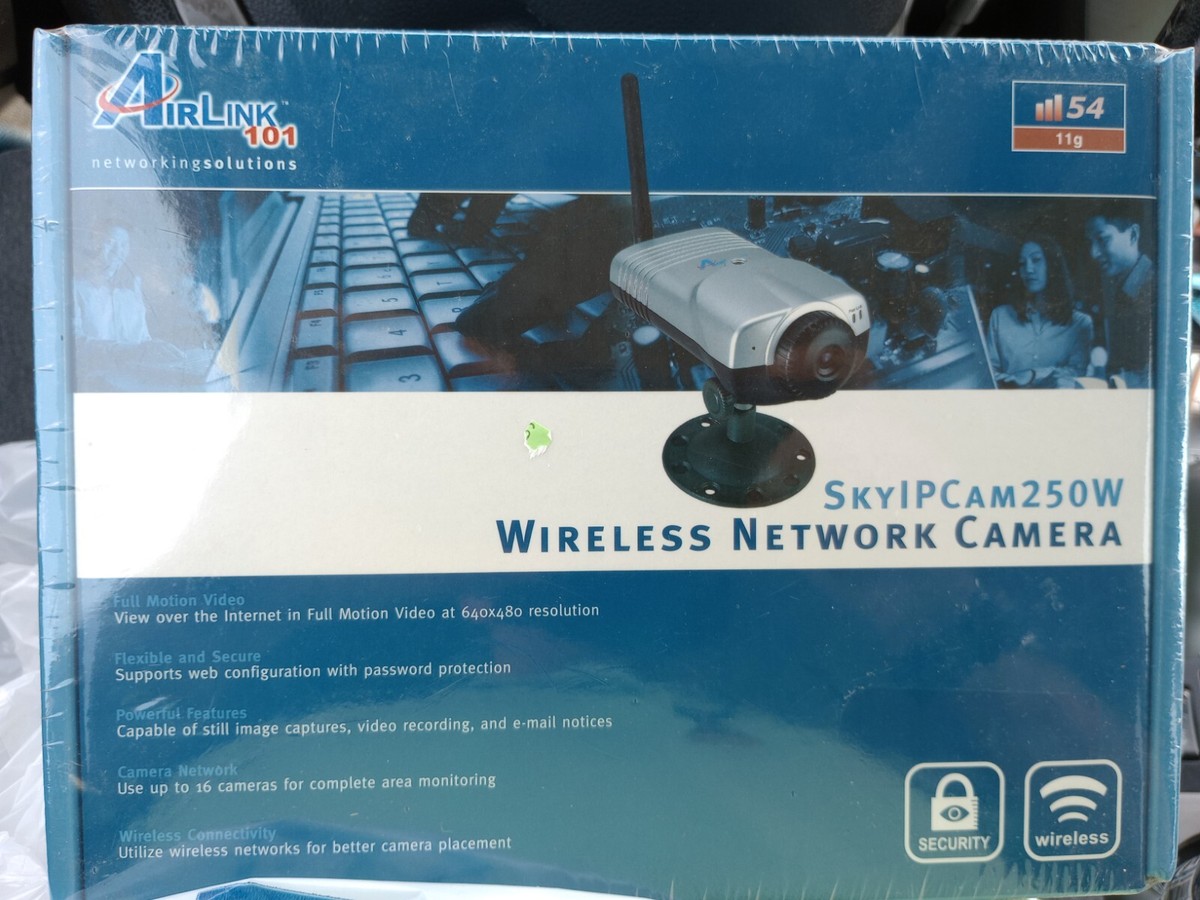 Airlink 101 SkyIPCam250 Network Camera Model AIC250, New In Sealed