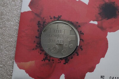 🧭 🇬🇧 UK GB 2008 Royal Mint Poppy Coin Cover The Glorious Dead