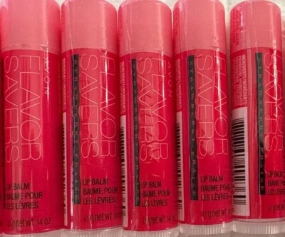 Lot of  5- Avon Flavor Savers Lip Balm STRAWBERRY Fresh Discontinued Retired!