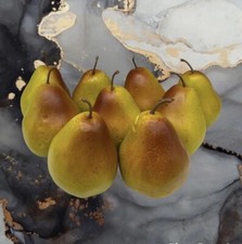 Artificial Faux Fake Fruit Realistic Pears 9 Home Decor Home Staging Prop Fall