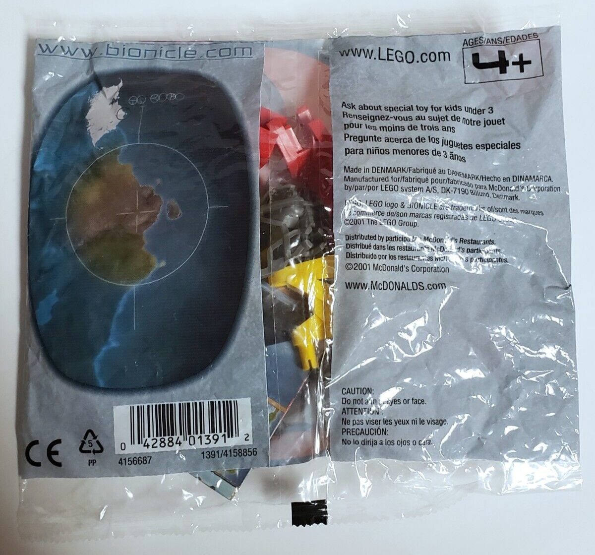 LEGO Bionicle Tohunga 1391 Matoran Jala McDonald's Toy NEW