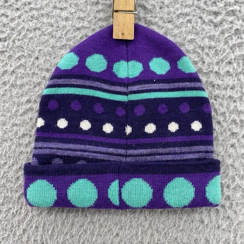 Smartwool Merino Wool Beane Kids Purple Knit Wintersport Youth Outdoors - Picture 3 of 7