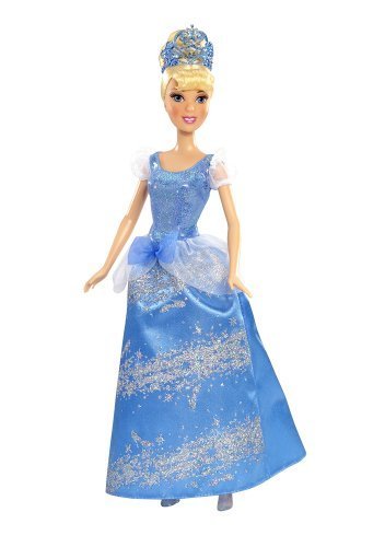 Disney Princess Sparkling Glitter Dress Cinderella Doll (W5545 MATTEL)  - Afbeelding 1 van 2