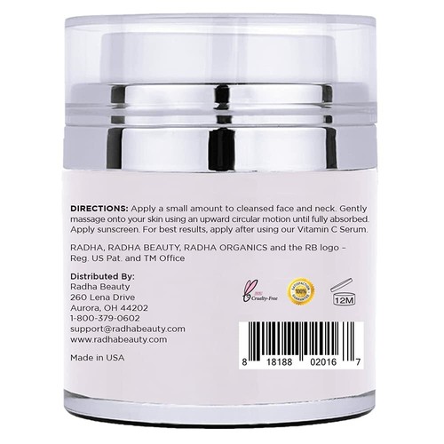 RETINOL MOISTURISER Hyaluronic Acid Vitamin E Green Tea Face Neck Eye Cream - Picture 4 of 8