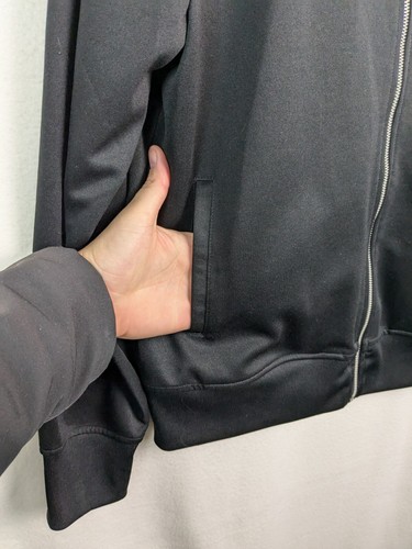 Mens casual long sleeve jacket full zip size Medium black H&M - Picture 5 of 10