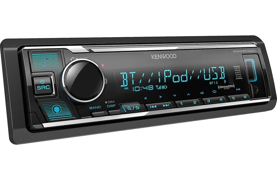 Kenwood KMM-BT332U 1-DIN Multimedia Car Stereo Receiver - Image 4 of 4