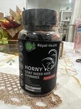 Horny Goat Weed Max  Gummies, Maca, Saw Palmetto, Ginseng For Men An Women  New