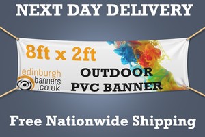Next Day Delivery Advertising Boards Shop Signs 8ft X 2ft Pvc