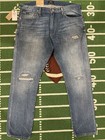 Polo Ralph Lauren Men’s Sullivan Slim Distressed Rope Dyed Blue Jeans Sz 36x32