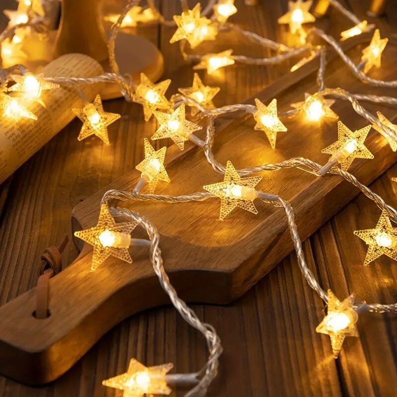 Star String Party Lights 6m, Home Decor, Fairy Lights, Battery Powered, Party image 6