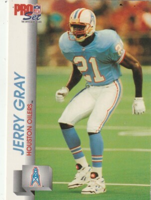 FREE SHIPPING-MINT-1992 Pro Set  #511 Jerry Gray OILERS