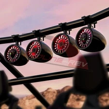 5" LED Waterproof Bluetooth ATV UTV RZR CanAm Stereo Speaker Audio Radio System