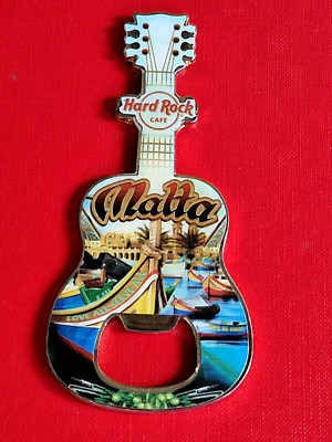 HRC Hard Rock Cafe Malta City Tee T Vxx Magnet Bottle Opener Port NEW