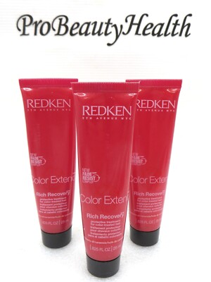 REDKEN COLOR EXTEND RICH RECOVERY Protective Treatment 0.825 oz 3 tubes